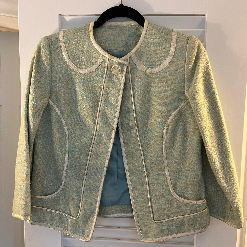 Walter Jacket green and gold sz 4 tweed